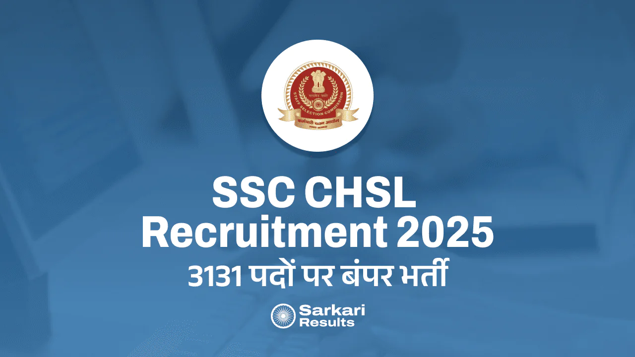 SSC CHSL Recruitment 2025